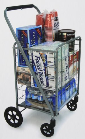 Deluxe Folding Shopping Cart